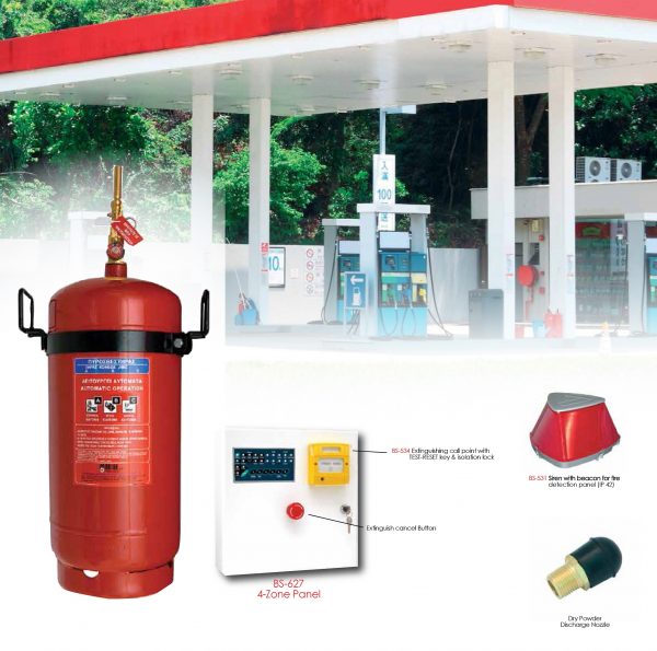 ხანძარსაწინააღმდეგო სისტემა ბენზინგასამართი სადგურებისთვის